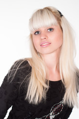 Naklejka premium cute blonde posing