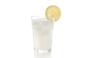 An ice cold lemonade
