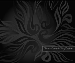 vector abstract background with black pattern