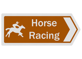Tourist Information Series: Horse Racing, isolated