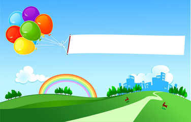 Banner e palloncini - Balloons and banner