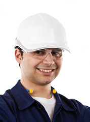 Happy worker portrait