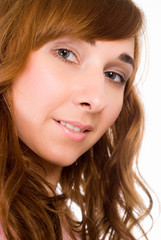 Naklejka premium beautiful girl portrait