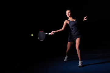 Foto op Canvas woman play tennis © Heorshe