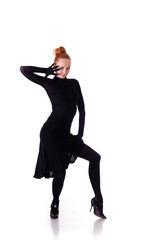 dancer in black dress