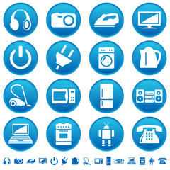 Home appliances icons