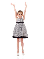 Naklejka premium Jumping girl