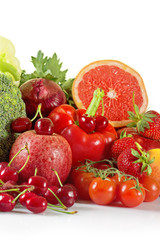 Summer fruits and vegetables
