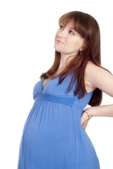 pregnant girl in dress