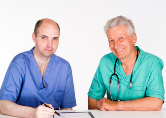 two doctors consulting