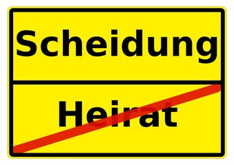 Scheidung vs. Heirat