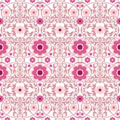 seamless ornament with flowers