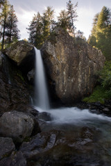 cascata al parco del Mont Avic