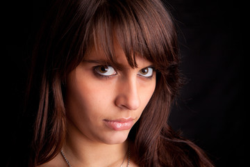 Young and beautiful woman portrait