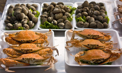 Thai grilled seafood.