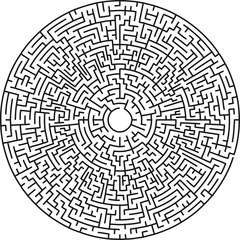 Circular maze very difficult