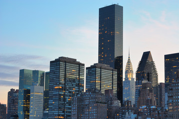 Fototapeta na wymiar Panoramę Nowego Jorku z budynków Landmark
