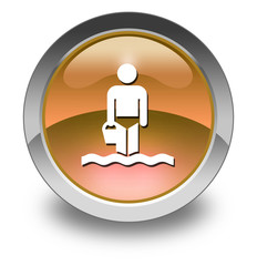 Orange Glossy Pictogram 