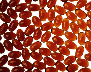 pills and vitamins on white