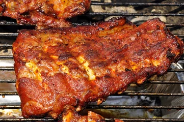 Tuinposter Grilled ribs © duesV
