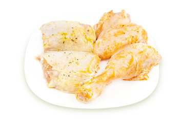 marinated chicken pieces
