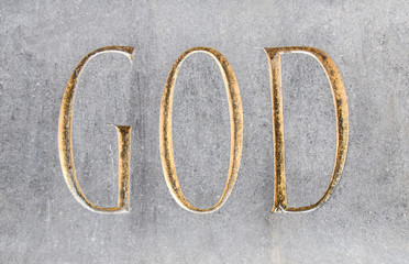 God inscription