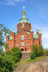 Fototapeta na wymiar Helsinki (Finlandia) - Katedra Uspenski