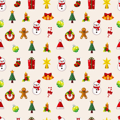 seamless Christmas pattern.
