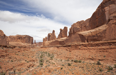 Fototapeta premium arches national park desert rock vista moab utah usa
