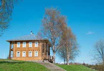 Modern wooden cottage