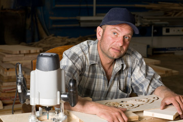 Working carpenter