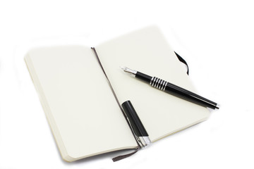 pen and notebook