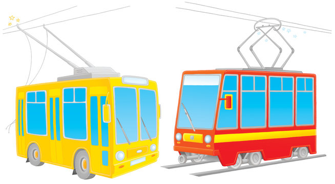 Trolleybus and tramway