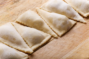meat dumplings close up