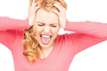 Fototapeta premium unhappy woman