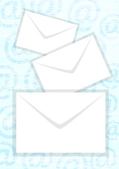 Background with envelopes