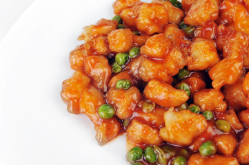 chicken with red sauce