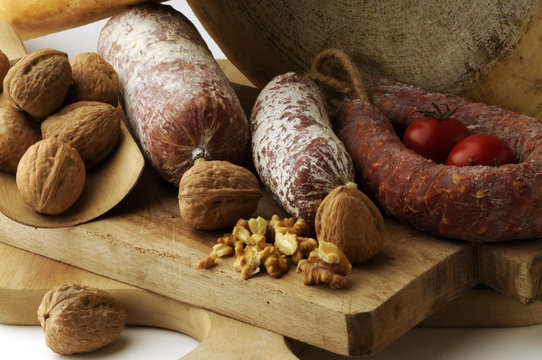 Queso y chorizos