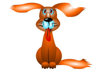 happy dog vector eps10