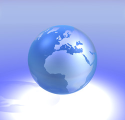 Obraz na płótnie Canvas Blue Globe