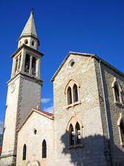 Fototapeta na wymiar Kościół Świętego Iwana, Stare Miasto Budva, Czarnogóra