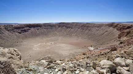 meteor impact crater winslow arizona usa