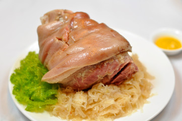 Chinese food - braised pork pig