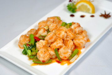 Chinese cuisine - fried shrimp