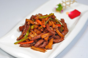 Chinese Food - Beef stir-fried vegetables