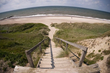 Fototapeta na wymiar Kroków do plaży