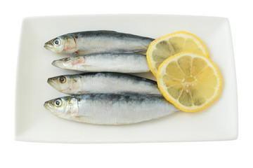 fresh sardines with lemon