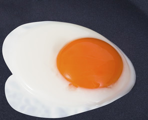Fried egg on the pan