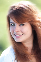 Naklejka premium Beautiful redhead