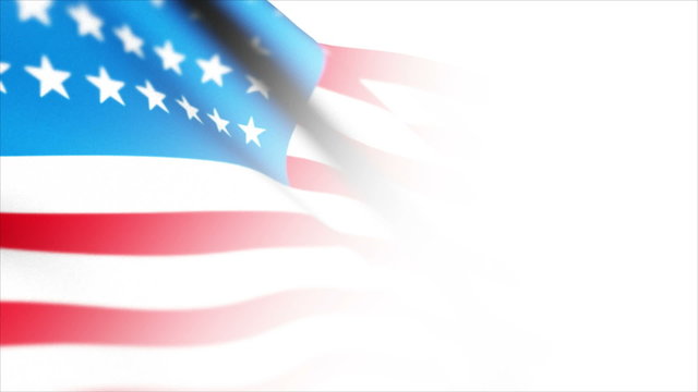 USA Flag 2012 white environment